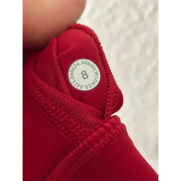 Lululemon Align Tank Top Red Size 8 Cropped Sports Bra Yoga Athletic Cami Gym - Picture 5 of 5